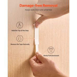 34 Paia di Strisce Adesive Grandi per Appendere Quadri, Ganci Rimovibili per Parete - Product Image 4