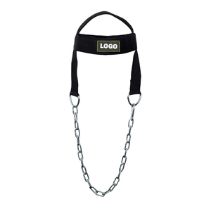 Harnais de tête réglable en néoprène robuste de qualité supérieure, avec chaîne en acier et nylon, couleur personnalisée, unisexe, pour haltérophilie - Product Image 1