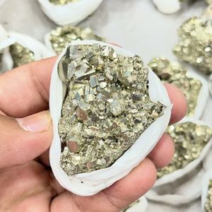 Pirita Natural Premium de Perú, Clúster de Cristales, Espécimen Mineral, Cristal Curativo, Piedra de Pirita Dorada, Decoración, Colección, Amuleto del Amor - Product Image 6