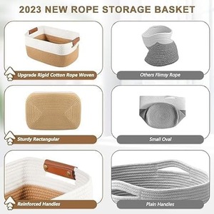 Excellent Quality Elegant Cotton Storage <b>Gift</b> <b>Basket</b> for Storage or Decoration and Special <b>Gifts</b> Available at Good Price - Product Image 4