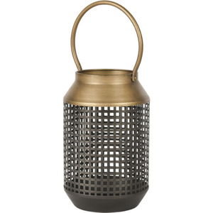 Farol de Hierro con Paneles de Vidrio Negro, Decoración para Exteriores del Hogar, Portavelas, Diseño Duradero, Faroles Hechos a Mano en Oferta - Product Image 5