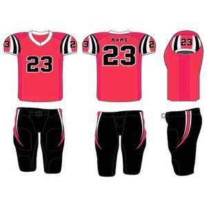 Maillots de football américain pour tournois de ligue, vente en gros, personnalisation de la marque, design moderne, 100 % polyester, manches courtes - Product Image 2