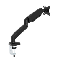 Soporte de Escritorio para Monitor Individual AUKI con Resorte de Gas, Movimiento Completo, Soporte VESA para Monitor, Soporte para Pantalla de Computadora, Certificado BIFMA RoHS