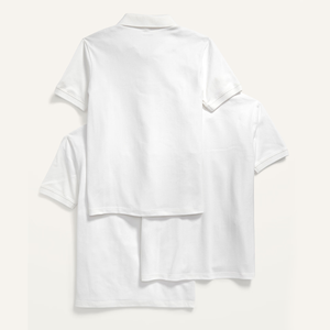 เสื้อโปโลนักเรียนผ้าปิเก้สีน้ำเงินพิมพ์โลโก้ตามสั่ง ระบายอากาศได้ดี - Product Image 4
