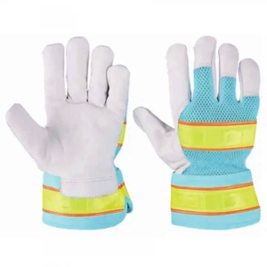 Gants de travail de haute qualité pour grimpeurs canadiens, gants de sécurité industriels en cuir de chèvre, résistants à la chaleur et très résistants - Product Image 2
