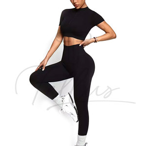 Nouveauté : Ensembles de yoga et fitness 2 pièces pour femmes, vente en gros, personnalisables avec logo, pour l'extérieur et la salle de sport - Product Image 5