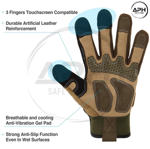 Guantes de Seguridad con Agarre Cómodo para Taller, Trabajo Industrial, Precio al por Mayor, Producto de la Más Alta Calidad, Guantes Antideslizantes y Resistentes a Impactos - Product Image 3
