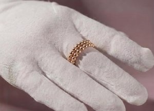 Solid 925 Sterling <b>Silver</b> Bubble Bead Band <b>Ring</b> Gold Vermeil Minimalist Beaded <b>Stacking</b> <b>Ring</b> Jewelry For Women - Product Image 4