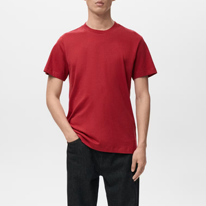 Camiseta Casual de Cuello Redondo para Hombre, Algodón Premium, Cuello Redondo, Manga Corta, Logotipo Personalizado, Proveedor Mayorista OEM - Product Image 4