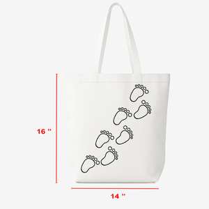 High Quality Heavy Duty 100% Cotton Canvas Printed <b>Shopping</b> <b>Bag</b> with Rope Handle Eco-Friendly & <b>Reusable</b> for Wholesale in India. - Product Image 5