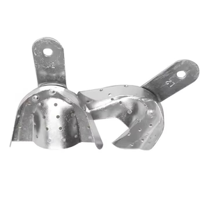 Bandejas de Impresión Dentales de Aluminio Azicon - Juego de Bandejas de Impresión Orales Superiores e Inferiores Perforadas, Ligeras, Reutilizables y Autoclavables - Product Image 5