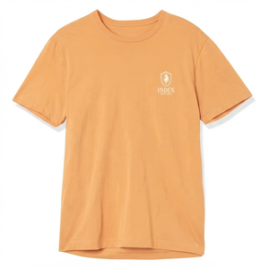 Camiseta de Manga Corta de Corte Regular Index Apparel, 100% Algodón, Cuello Redondo, Informal, Transpirable, Ecológica, con Logotipo Estampado en la Parte Delantera, para Hombre - Product Image 1