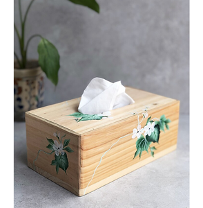 Wooden Enamel Printed Eco-Friendly Luxury Handmade <b>Tissue</b> Box Holder for Hospitality Farmhouse Offices <b>Tissue</b> <b>paper</b> Holder - Product Image 5