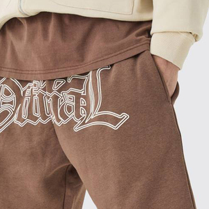 Screen Printed <b>Custom</b> Men’s Cotton Fleece Shorts Personalized Graphic Casual Streetwear Knee Length Drawstring Wear Look - Product Image 6