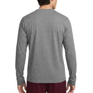 T-shirt à manches longues pour homme, col rond, couleur unie, tricoté, 100% coton, respirant, coupe classique, qualité supérieure, t-shirt personnalisé pour homme - Product Image 3
