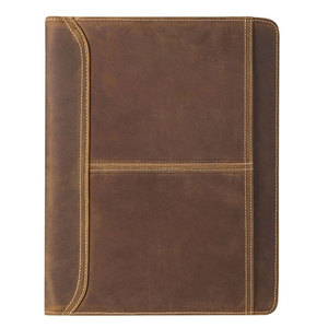Carpeta de Archivos de Cuero Genuino Hecha a Mano, de Lujo, Vintage, Ecológica, para Negocios, Documentos A4, Currículum, Portafolio Elegante, Regalo - Product Image 2