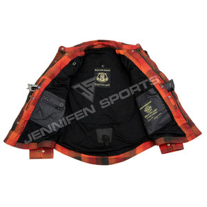 Camisa de Franela para Motocicleta para Hombre, 100% Algodón, Talla Grande, 2026, con Protección CE, Refuerzo de Fibras de Aramida, Transpirable - Product Image 6