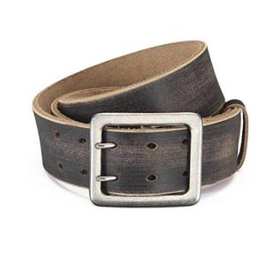 Cinturón de Cuero de Diseño Sólido y Duradero con Hebilla Rectangular de Color Negro, Cinturones Casuales Impermeables para Hombre Hechos en India - Product Image 4