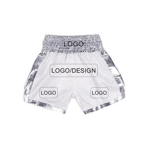 Custom Muay Thai Shorts Boxing <b>Trunks</b> <b>Men</b> Women Heat-Transfer Printed Front Breathable Satin Kickboxing MMA Fighting Private - Product Image 2