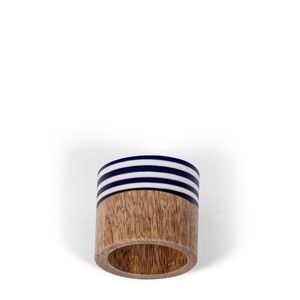 Ensemble d'anneaux de serviette en bois minimaliste pour table à manger moderne et décoration d'événements contemporains - Product Image 3
