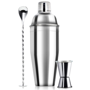 Cocktail Shaker Bar Set Margarita Mixer Drink Shaker Stainless Steel Bar Tools Built-in Bartender Strainer for Martini Kit 750ml - Product Image 1