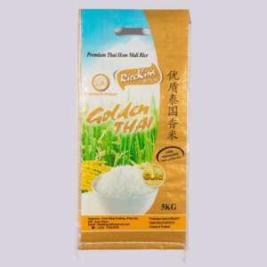 Sac à riz en polypropylène tissé laminé BOPP à soufflets latéraux 25kg 50kg, impression attrayante, qualité export, usine du Vietnam - Product Image 1