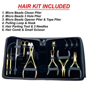 GEMSTONE ENTERPRISES Stainless Steel Durable Reusable Custom Logo Waterproof Hair Extension Tool Kit Micro Bead <b>Plier</b> Set Tool - Product Image 2