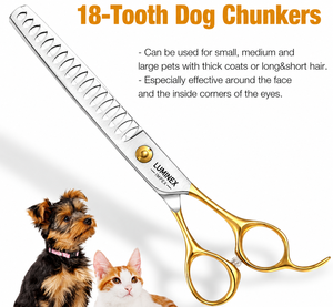 Premium Pet Grooming <b>Scissors</b> Set – Made from High-Quality Stainless Steel, Professional <b>Dog</b> & Cat Hair Cutting Kit with Case - Product Image 2