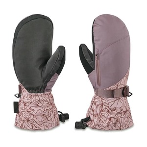 Mitaines pour hommes en cuir avec revers en fourrure de renard, chaudes pour l'hiver, en peau de mouton - Product Image 1