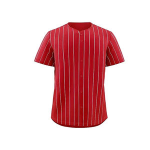 Maillots de baseball sur mesure de qualité supérieure pour adultes, dernier design respirant à manches courtes, 100% polyester - Product Image 1