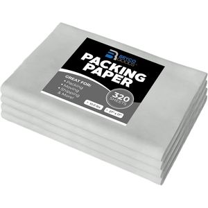Fogli di Carta da Imballaggio Tipo Giornale 10lb, 320 Fogli, Carta da Giornale per Protezione Oggetti Fragili Durante Traslochi e Imballaggio Scatole - Product Image 1