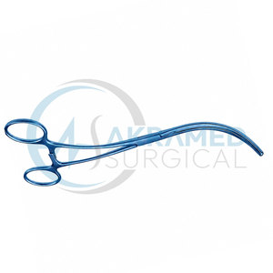 เครื่องมือผ่าตัด DeBakey Vascular Clamp แบบโค้ง ปากจับแบบไม่ทำให้เกิดการบาดเจ็บ  ชุบไทเทเนียม  ด้ามจับแบบงอ ได้รับการรับรองมาตรฐาน CE - Product Image 2