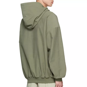 Sudadera con Capucha de Algodón Lavado de Gran Tamaño para Hombre, Manga Corta, Estilo Urbano, Proveedor de Ropa, Sudadera Personalizada OEM - Product Image 5