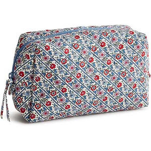 Trendy Heat-Transfer Printed Leather <b>Cosmetic</b> Bag 120g Fabric Modern Travel Makeup Pouch Fashion Toiletry <b>Organizer</b> Case - Product Image 1