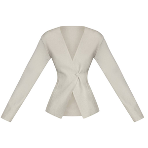 Traje de Blazer Entallado de Un Solo Botón para Mujer, Conjunto de Oficina de Poliéster, Vestido Formal, Ropa de Trabajo, Antiarrugas - Product Image 2