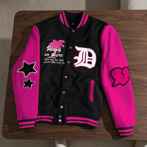 Chaqueta Varsity God First, Chaqueta de Fe, Chaqueta Urbana Inspirada en Dios, Chaqueta Faith Over Fear, Chaqueta Varsity Bendecida - Product Image 3