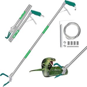 Durable Professional Snake Tongs Collapsible Reptile Catcher Stick Rattlesnake Grabber <b>Tool</b> <b>Safe</b> Handling Equipment - Product Image 1