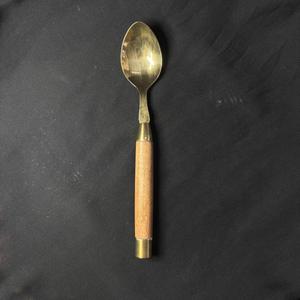 Rose Gold PVD coated Wooden Handle <b>Flatware</b> Set of 4 Cutlery Spoon Fork Knife Perfect Wedding Rental Cutlery Custom Accepted - Product Image 5