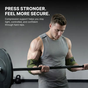 Cintas de Soporte para Codos Powerlift con Logotipo Personalizado, Rodilleras de Neopreno para Fitness, Precio Competitivo, Protección Corporal para Levantamiento de Pesas - Product Image 3