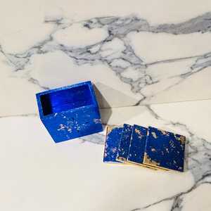 Ensemble de sous-verres faits main de luxe, sous-verres élégants et uniques, décoration de maison sophistiquée, cadeau - Product Image 5