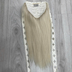 Producto Popular: Extensiones de Cabello Humano para Cola de Caballo, Lisas y Sedosas, Precio de Fábrica de Vietnam, Fáciles de Usar para Amantes del Cabello - Product Image 3