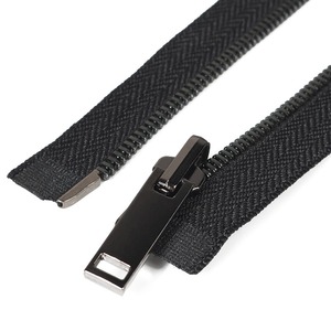 Fermeture éclair métallique de 80 cm n°5 avec tête rotative, à glissière libre, couleur bronze brillant, à dents en Y, pour bagages - Product Image 5