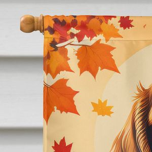 Cocker Spaniel gran poste de porche decorativo patio Banner Multicolor poliéster casa tamaño pared colgante ilustraciones otoño casa bandera - Product Image 3