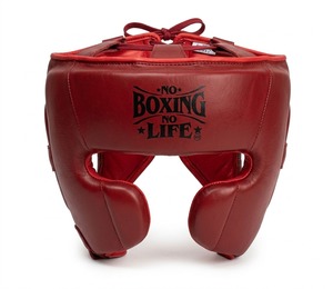 หมวกป้องกันศีรษะแบบสั่งทำพิเศษ No Boxing No Life ผลิตจากหนังแท้ 100% พร้อมสีที่กำหนดเอง สำหรับฝึกศิลปะการต่อสู้สำหรับผู้ใหญ่ - Product Image 4