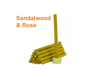 Bâtons d'encens en bois de santal naturel et rose mangnolia approvisionnement en gros au meilleur prix (jaune) - Product Image 1