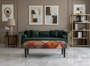 Alfombra Kilim de Yute y Lana Tejida a Mano, Estilo Turco, para Dormitorio, Pasillo, Sala de Estar, Diseño Geométrico Tradicional, Étnico, Bohemio, para Apartamento - Product Image 5