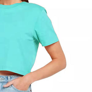 Ropa Deportiva Moderna y Elegante de Color Azul Agua Claro, de Manga Corta, Personalizada, Ajustada, para Mujer, Ideal para el Trabajo y Uso Diario - Product Image 5