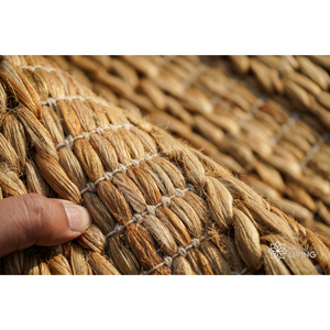 Tapis d'intérieur en jute et coton tissé à la main, prêt à expédier |   Tapis de sol en fibres naturelles |   OEM ODM - Product Image 2