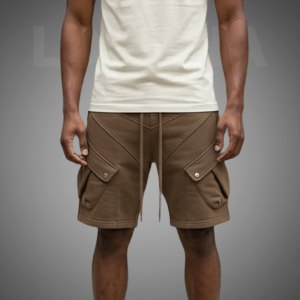 Pantalones Cortos Cargo Personalizados Estilo Americano para Hombre, Ropa Deportiva de Algodón, Cómodos y con Múltiples Bolsillos, Venta al Por Mayor - Product Image 2
