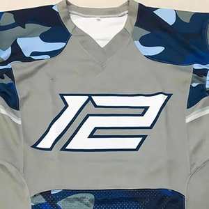 Camiseta de Fútbol Americano Personalizada al por Mayor para Hombre, Manga Corta, Bordada y Cosida, para Entrenamiento, en Tallas Grandes, 32 Equipos Disponibles - Product Image 3